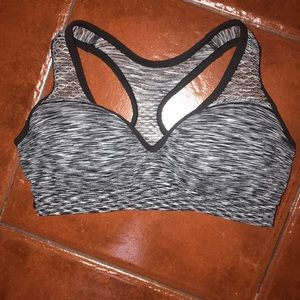Pink sports bra